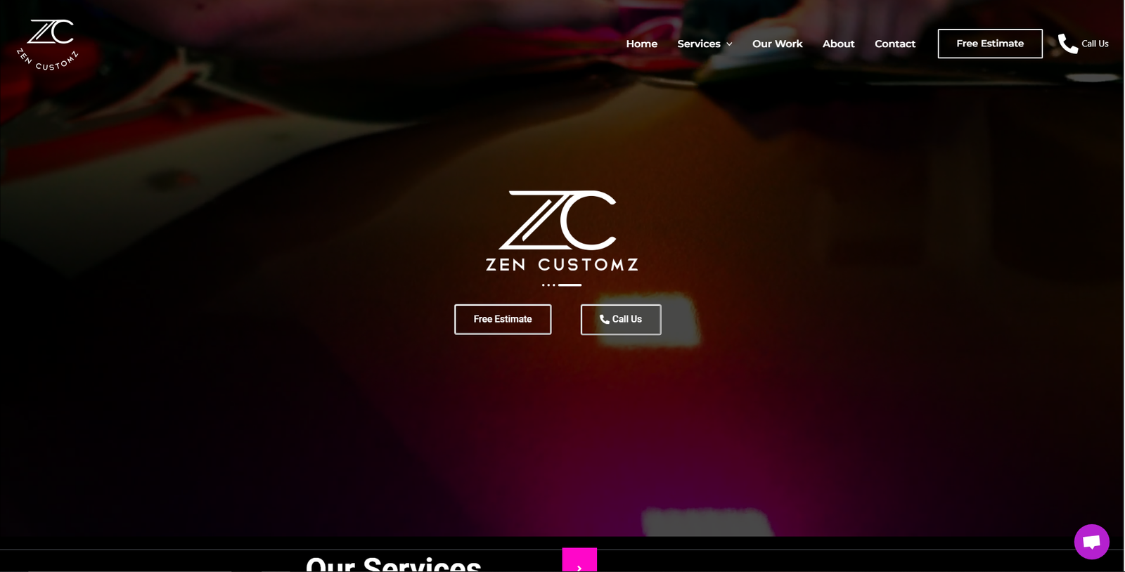 Zen Customz Website